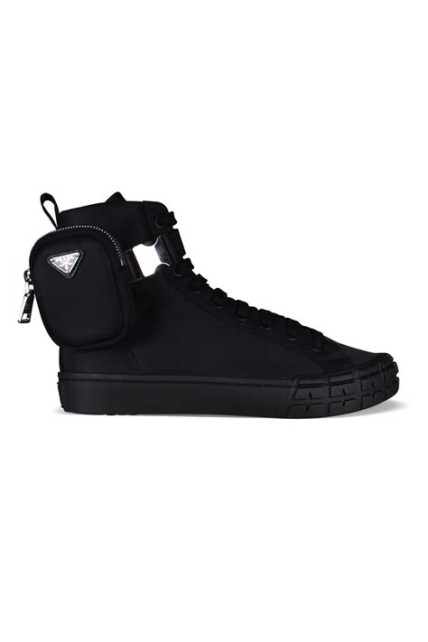 silver high top prada sneakers|Prada high top sneakers sale.